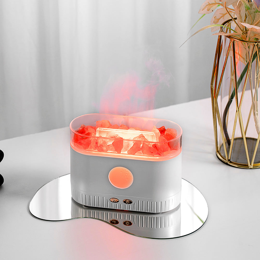 Nawilżacz Powietrza z Solą Himalajską i Lampką Nocną Himalayan Salt Lamp Humidifier & Aroma Diffuser