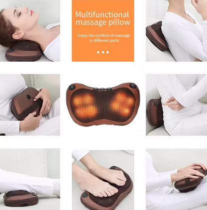 Bezprzewodowa Poduszka Masująca Shiatsu z Grzaniem - Relaks