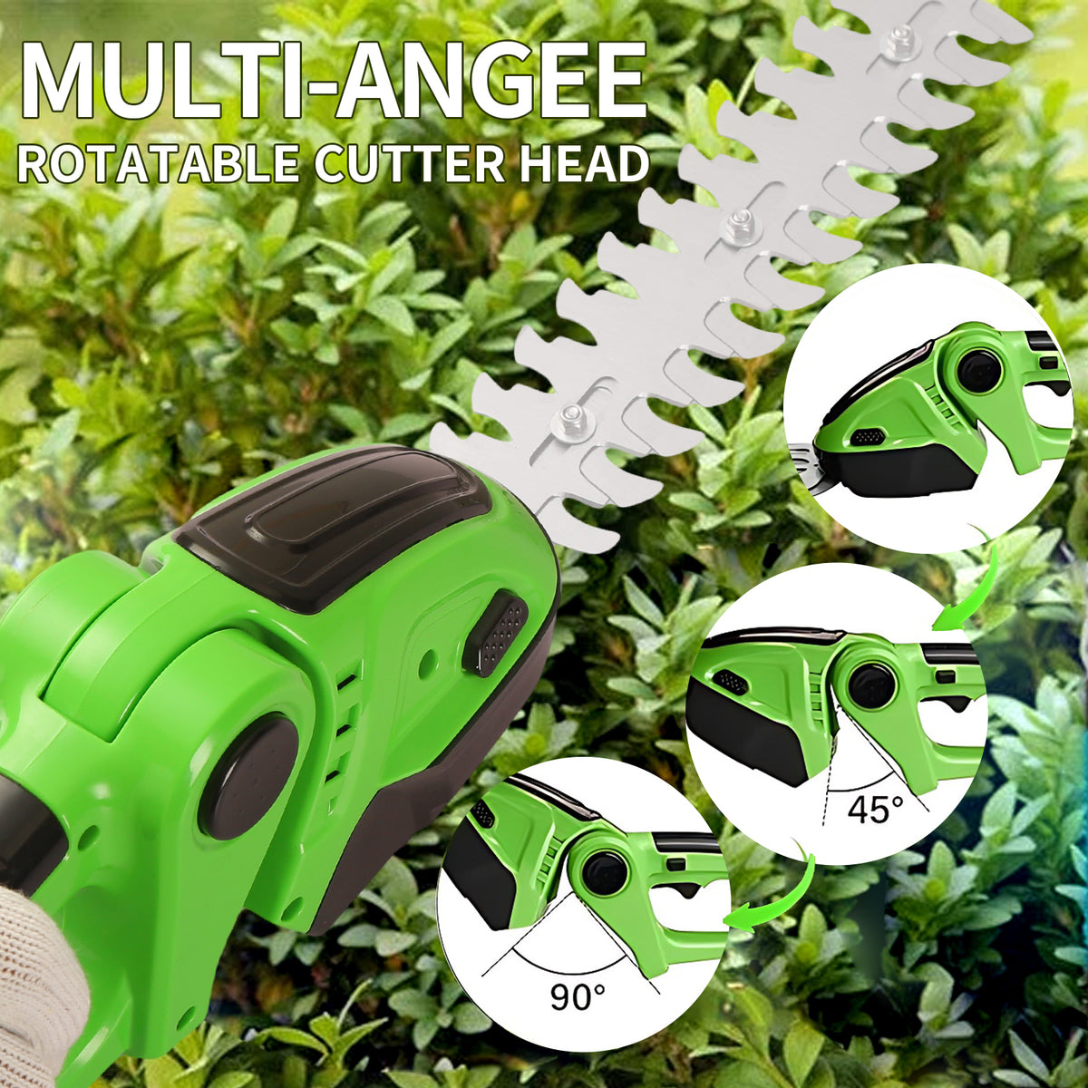 Akumulatorowe Nożyce do Żywopłotu i Trawy UKC 48V - Zestaw z Walizką