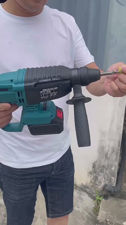 CLASSIC 26MM CORDLESS LITHIUM POWER HAMMER DRILL COMPATIBLE WITH UKC 48V BATTERY BRUSHLESS MOTOR POWERFUL POWER DRILL HAMMER
