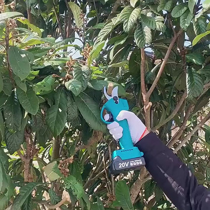 Akumulatorowe Nożyce Elektryczne do Gałęzi 48V z 2 Bateriami i Walizką