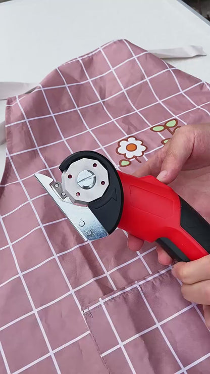 Akumulatorowe Nożyce Obrotowe do Tkanin i Skóry