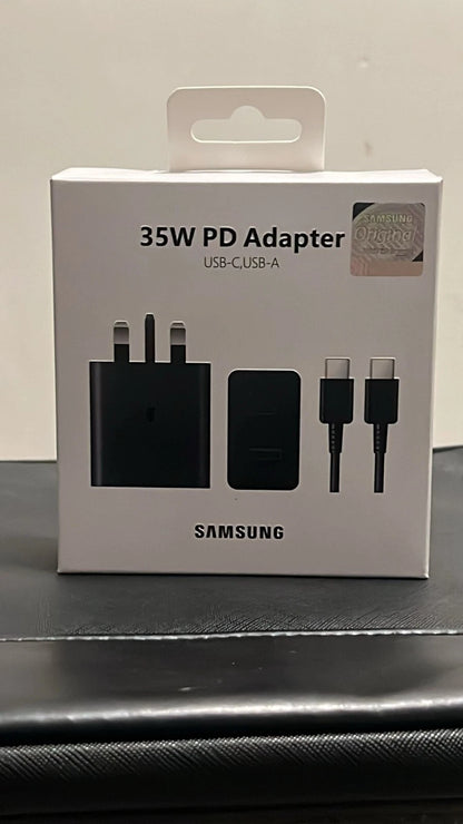 Ładowarka Samsung 35W Super Fast PD USB-C/A UK - Szybkie Ładowanie