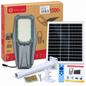 Solarna lampa uliczna LED, SKU 10676, zestaw z panelem słonecznym – zdjęcie poglądowe